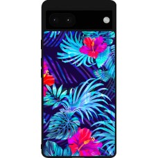 Coque Google Pixel 6a - Silicone rigide noir Blue Forest