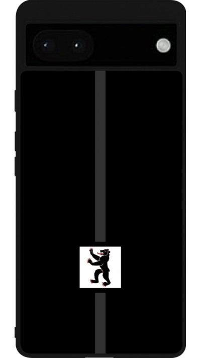 Coque Google Pixel 6a - Silicone rigide noir Canton AI noir