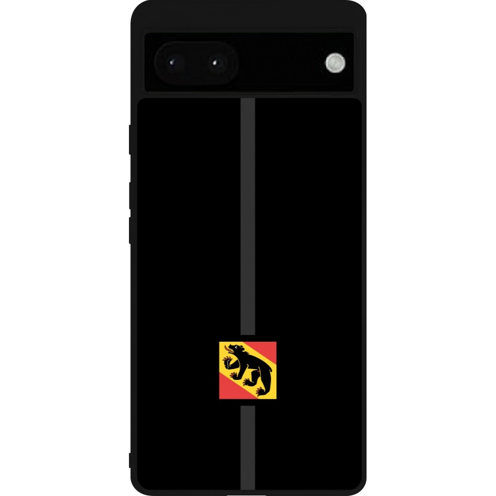 Google Pixel 6a Case Hülle - Silikon schwarz Kanton BE schwarz