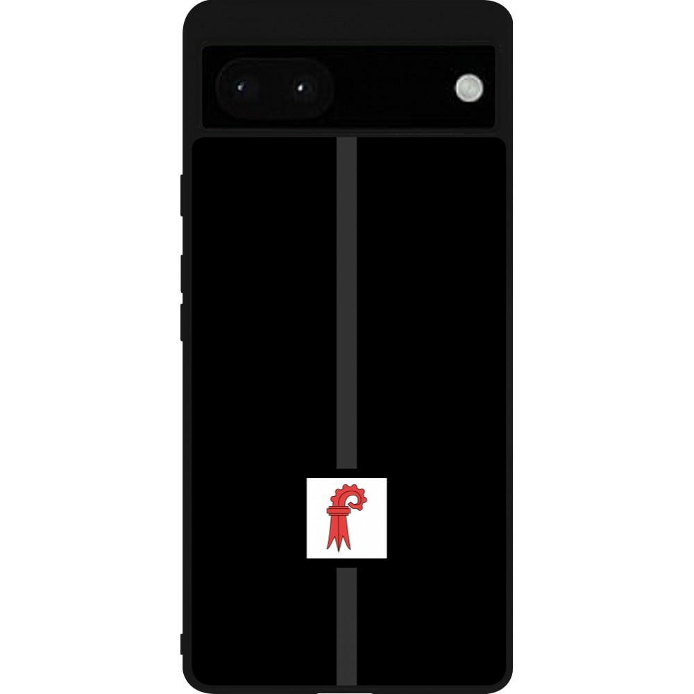 Google Pixel 6a Case Hülle - Silikon schwarz Kanton BL schwarz