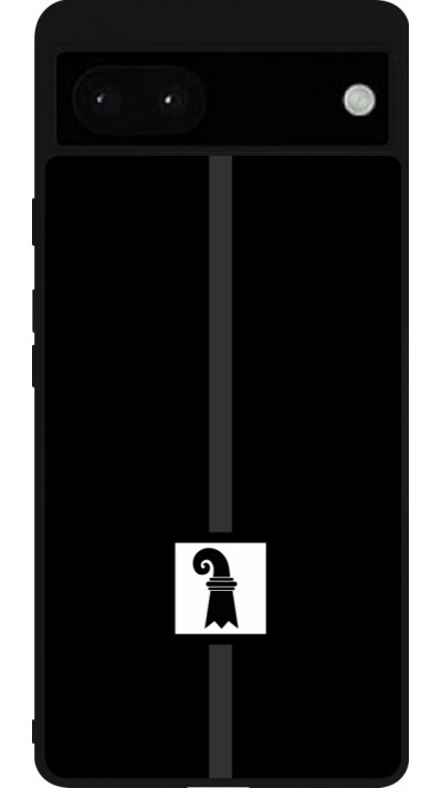 Google Pixel 6a Case Hülle - Silikon schwarz Kanton BS schwarz