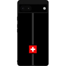 Google Pixel 6a Case Hülle - Silikon schwarz Kanton CH schwarz