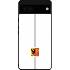 Google Pixel 6a Case Hülle - Silikon schwarz Kanton GE weiss