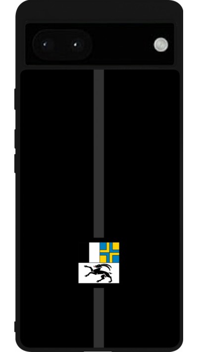 Google Pixel 6a Case Hülle - Silikon schwarz Kanton GR schwarz