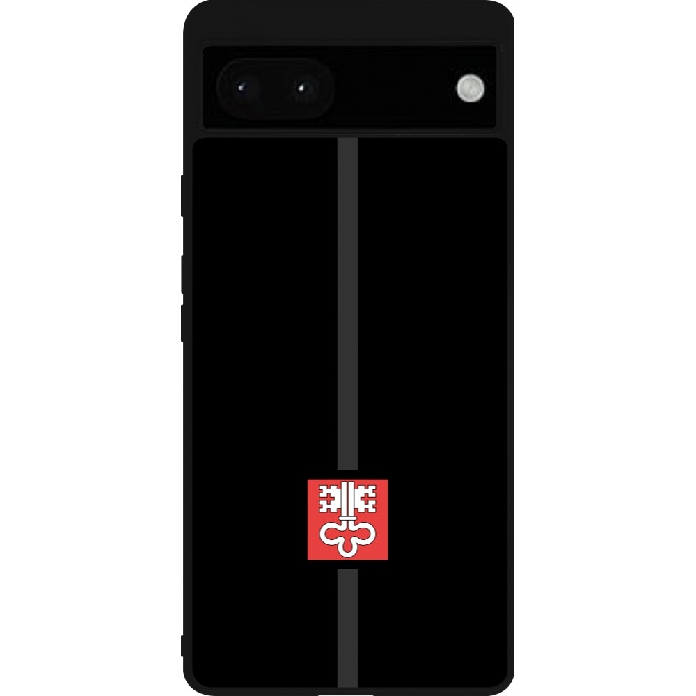 Google Pixel 6a Case Hülle - Silikon schwarz Kanton NW schwarz