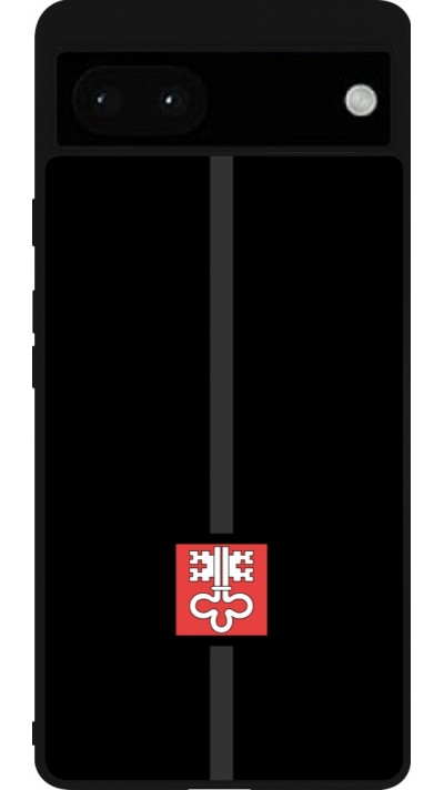 Google Pixel 6a Case Hülle - Silikon schwarz Kanton NW schwarz