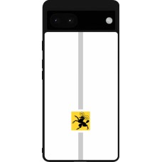 Google Pixel 6a Case Hülle - Silikon schwarz Kanton SH weiss