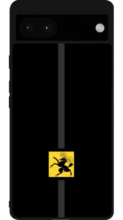 Google Pixel 6a Case Hülle - Silikon schwarz Kanton SH schwarz