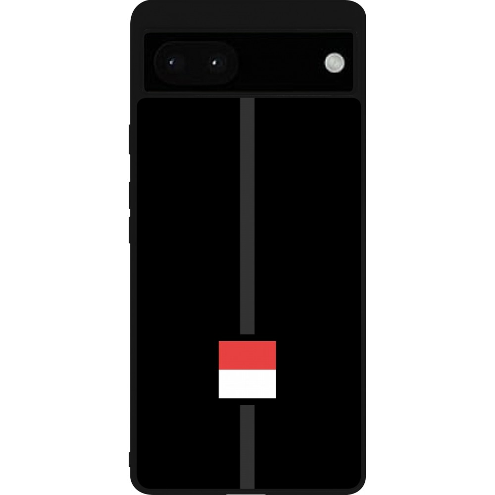 Google Pixel 6a Case Hülle - Silikon schwarz Kanton SO schwarz