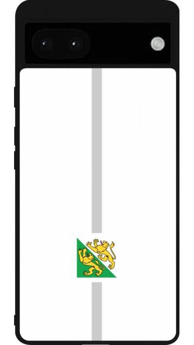 Google Pixel 6a Case Hülle - Silikon schwarz Kanton TG weiss