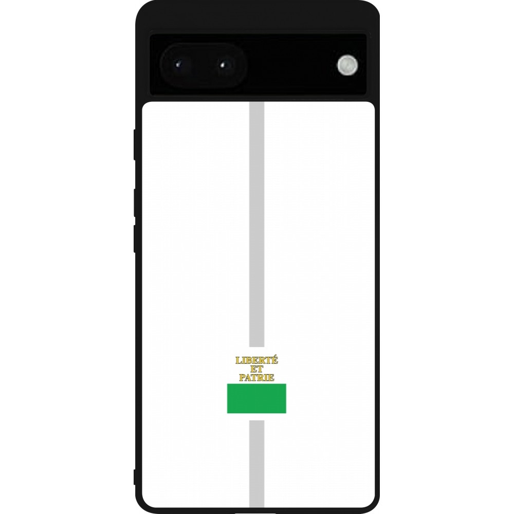 Google Pixel 6a Case Hülle - Silikon schwarz Kanton VD weiss