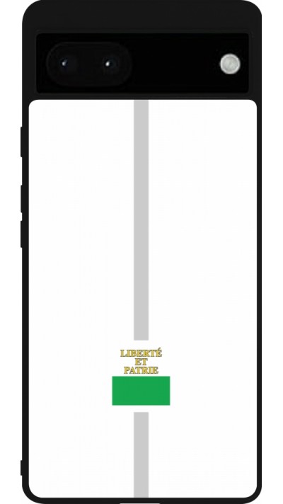 Google Pixel 6a Case Hülle - Silikon schwarz Kanton VD weiss