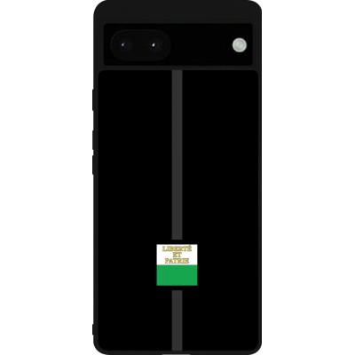 Coque Google Pixel 6a - Silicone rigide noir Canton VD noir