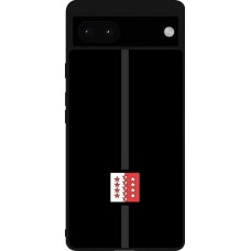 Google Pixel 6a Case Hülle - Silikon schwarz Kanton VS schwarz