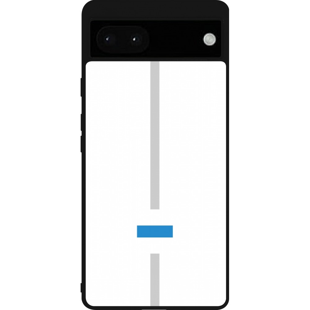 Google Pixel 6a Case Hülle - Silikon schwarz Kanton ZG weiss