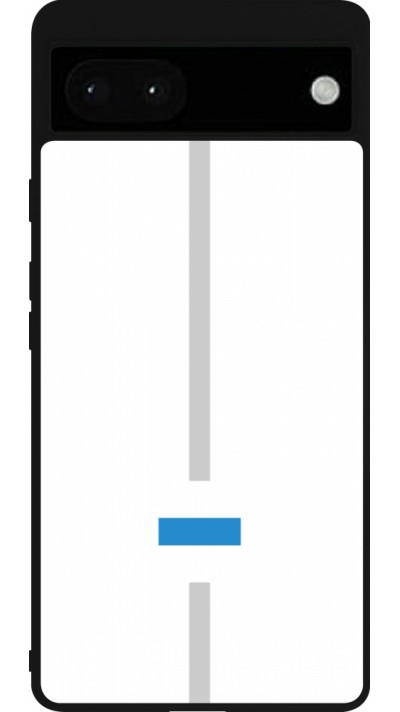 Google Pixel 6a Case Hülle - Silikon schwarz Kanton ZG weiss