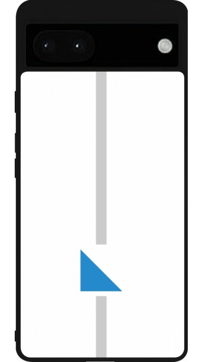 Google Pixel 6a Case Hülle - Silikon schwarz Kanton ZH weiss