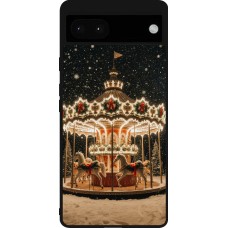 Coque Google Pixel 6a - Silicone rigide noir Christmas 25 Carousel