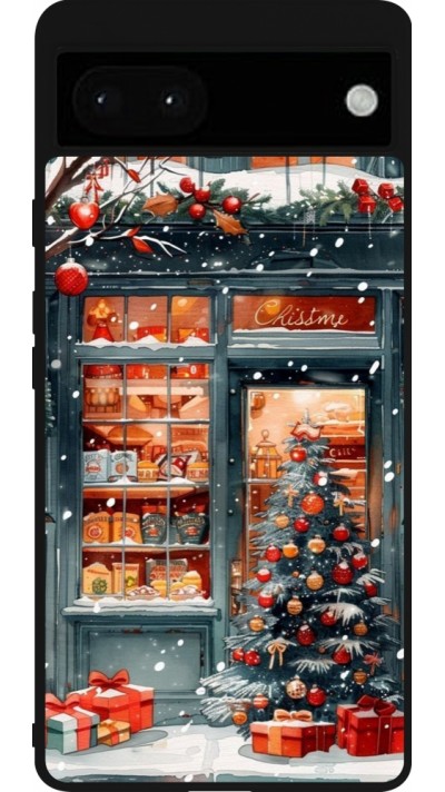Google Pixel 6a Case Hülle - Silikon schwarz Christmas 25 Xmas Shop