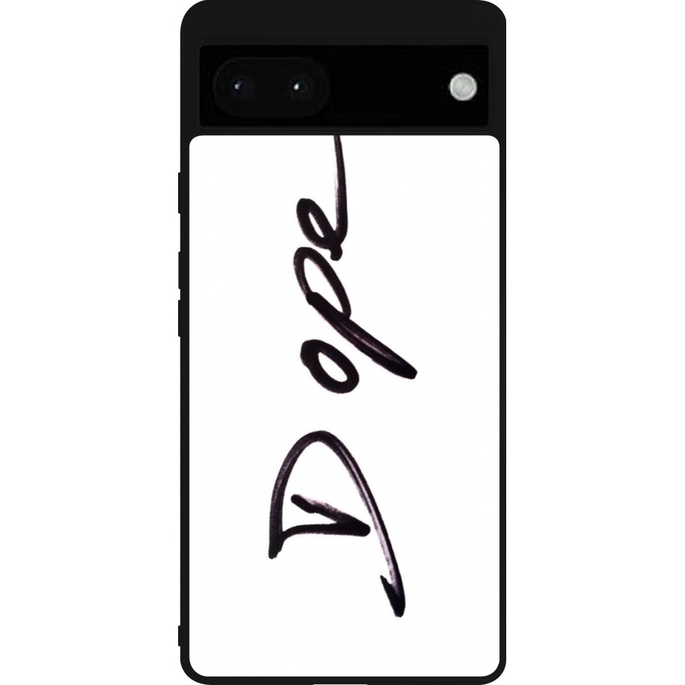 Google Pixel 6a Case Hülle - Silikon schwarz Dope