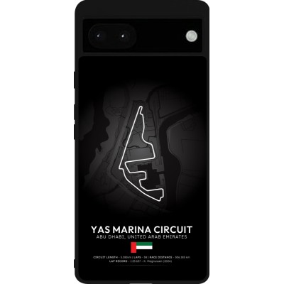 Coque Google Pixel 6a - Silicone rigide noir F1 Track 2025 Abu Dhabi