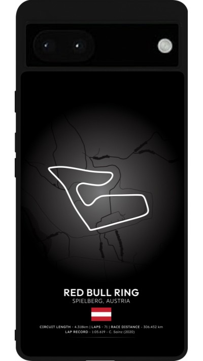 Coque Google Pixel 6a - Silicone rigide noir F1 Track 2025 Austria