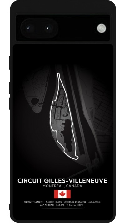 Coque Google Pixel 6a - Silicone rigide noir F1 Track 2025 Canada