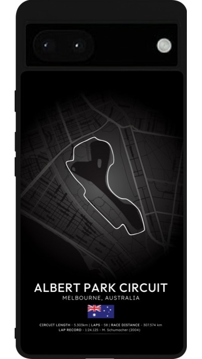 Coque Google Pixel 6a - Silicone rigide noir F1 Track 2025 Melbourne