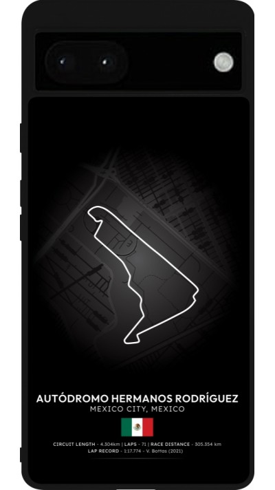 Coque Google Pixel 6a - Silicone rigide noir F1 Track 2025 Mexico