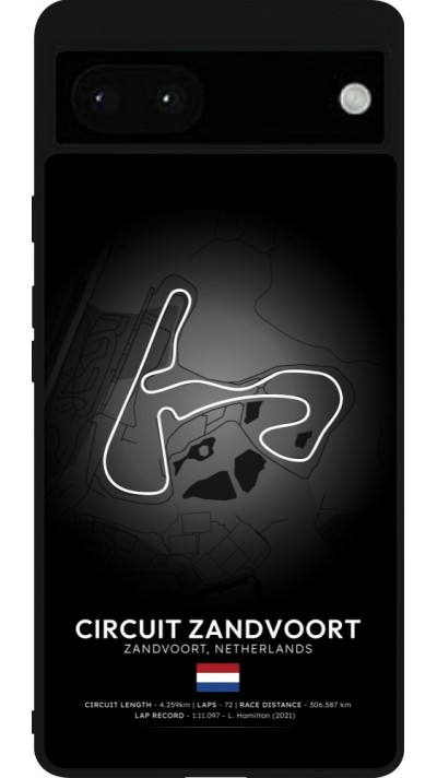 Coque Google Pixel 6a - Silicone rigide noir F1 Track 2025 Netherlands