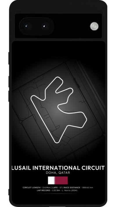 Coque Google Pixel 6a - Silicone rigide noir F1 Track 2025 Qatar