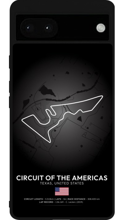 Coque Google Pixel 6a - Silicone rigide noir F1 Track 2025 United States