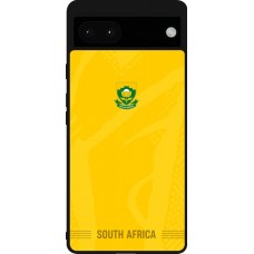 Coque Google Pixel 6a - Silicone rigide noir Maillot de football Afrique du Sud 2026 personnalisable