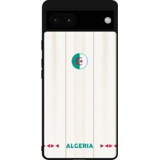 Coque Google Pixel 6a - Silicone rigide noir Maillot de football Algérie 2026 personnalisable