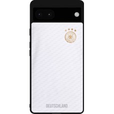 Google Pixel 6a Case Hülle - Silikon schwarz Deutschland 2022 personalisierbares Fußballtrikot