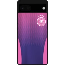 Coque Google Pixel 6a - Silicone rigide noir Maillot de football Allemagne Extérieur personnalisable