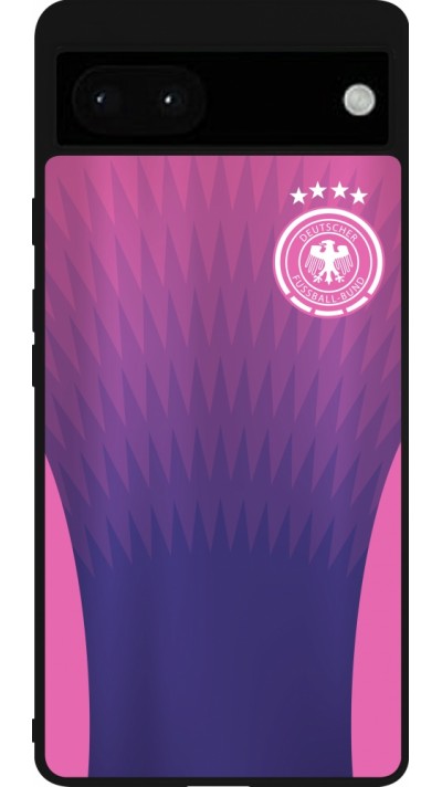 Google Pixel 6a Case Hülle - Silikon schwarz Deutschland Away personalisierbares Fussballtrikot