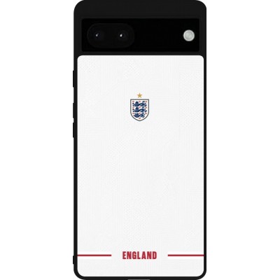 Google Pixel 6a Case Hülle - Silikon schwarz England 2026 personalisierbares Fussballtrikot