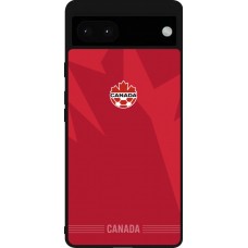 Google Pixel 6a Case Hülle - Silikon schwarz Kanada 2026 personalisierbares Fussballtrikot