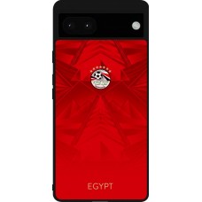 Google Pixel 6a Case Hülle - Silikon schwarz Ägypten 2026 personalisierbares Fussballtrikot