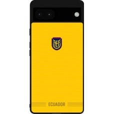 Google Pixel 6a Case Hülle - Silikon schwarz Ecuador 2026 personalisierbares Fussballtrikot