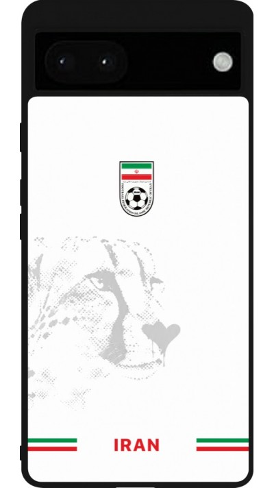 Google Pixel 6a Case Hülle - Silikon schwarz Iran 2026 personalisierbares Fussballtrikot
