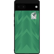 Google Pixel 6a Case Hülle - Silikon schwarz Mexiko 2022 personalisierbares Fussballtrikot