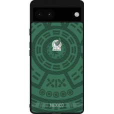 Coque Google Pixel 6a - Silicone rigide noir Maillot de football Mexique 2026 personnalisable