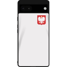 Google Pixel 6a Case Hülle - Silikon schwarz Polen 2022 personalisierbares Fussballtrikot