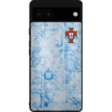 Google Pixel 6a Case Hülle - Silikon schwarz Portugal Away personalisierbares Fussballtrikot