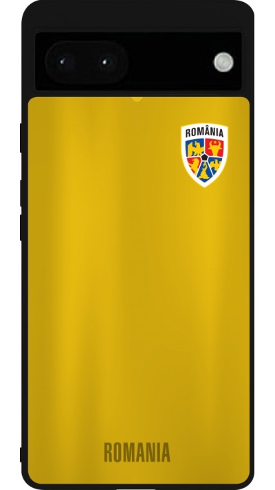 Google Pixel 6a Case Hülle - Silikon schwarz Fussballtrikot Rumänien