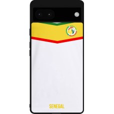 Google Pixel 6a Case Hülle - Silikon schwarz Senegal 2022 personalisierbares Fußballtrikot
