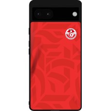 Google Pixel 6a Case Hülle - Silikon schwarz Tunesien 2022 personalisierbares Fussballtrikot