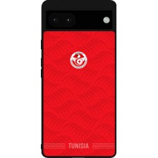 Coque Google Pixel 6a - Silicone rigide noir Maillot de football Tunisie 2026 personnalisable
